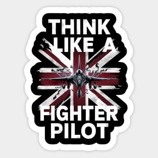 Think like a fighter pilot Sticker